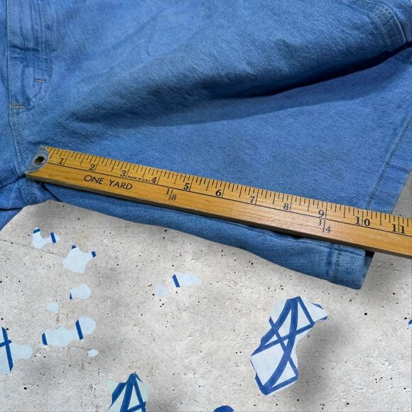 Wrangler Carpenter Denim Shorts Men’s 36 Blue Workwear Utility Vintage - Picture 8 of 11